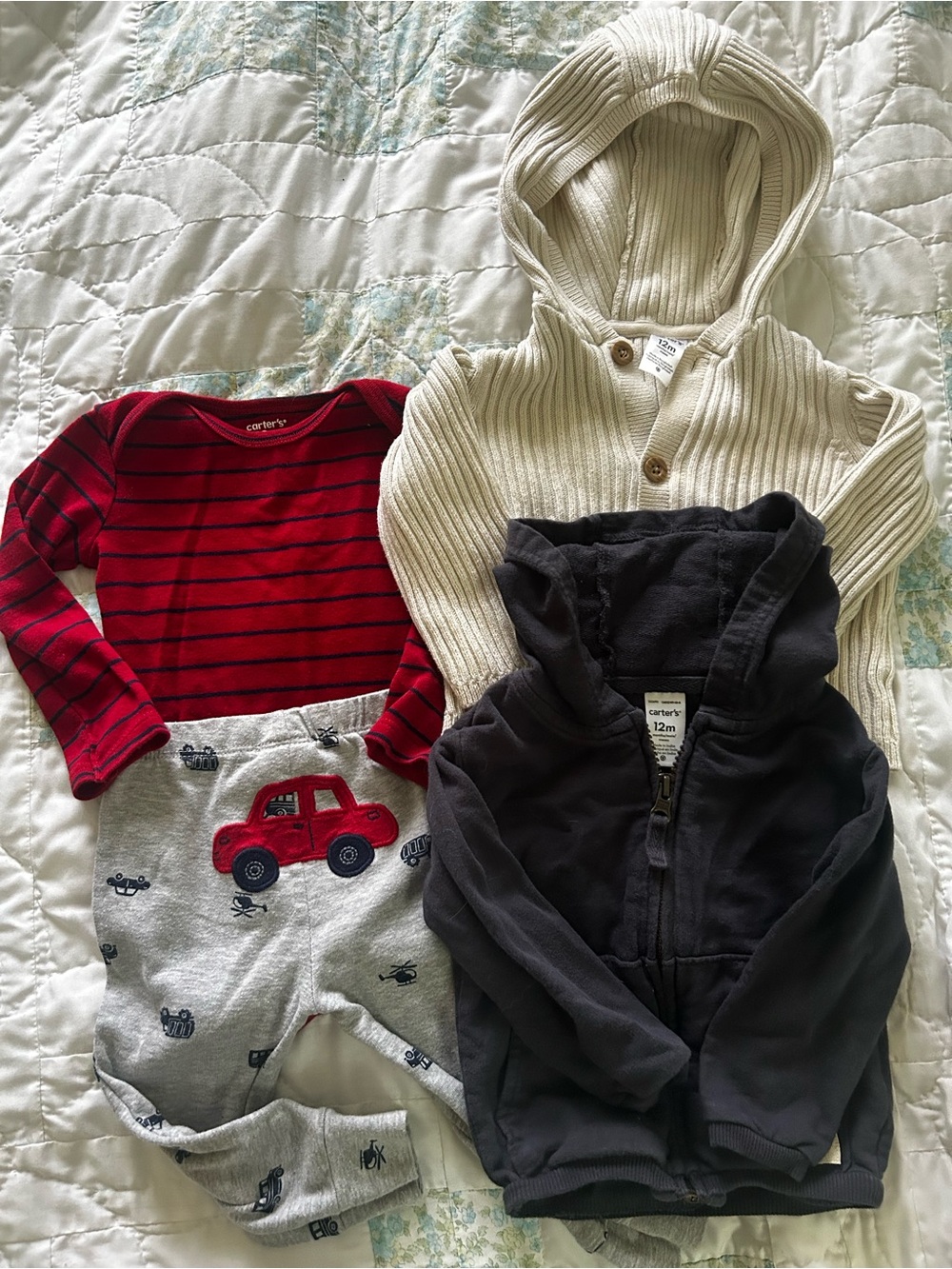 12M Boys Fall/Winter Clothing Bundle – Carter’s – 4pc